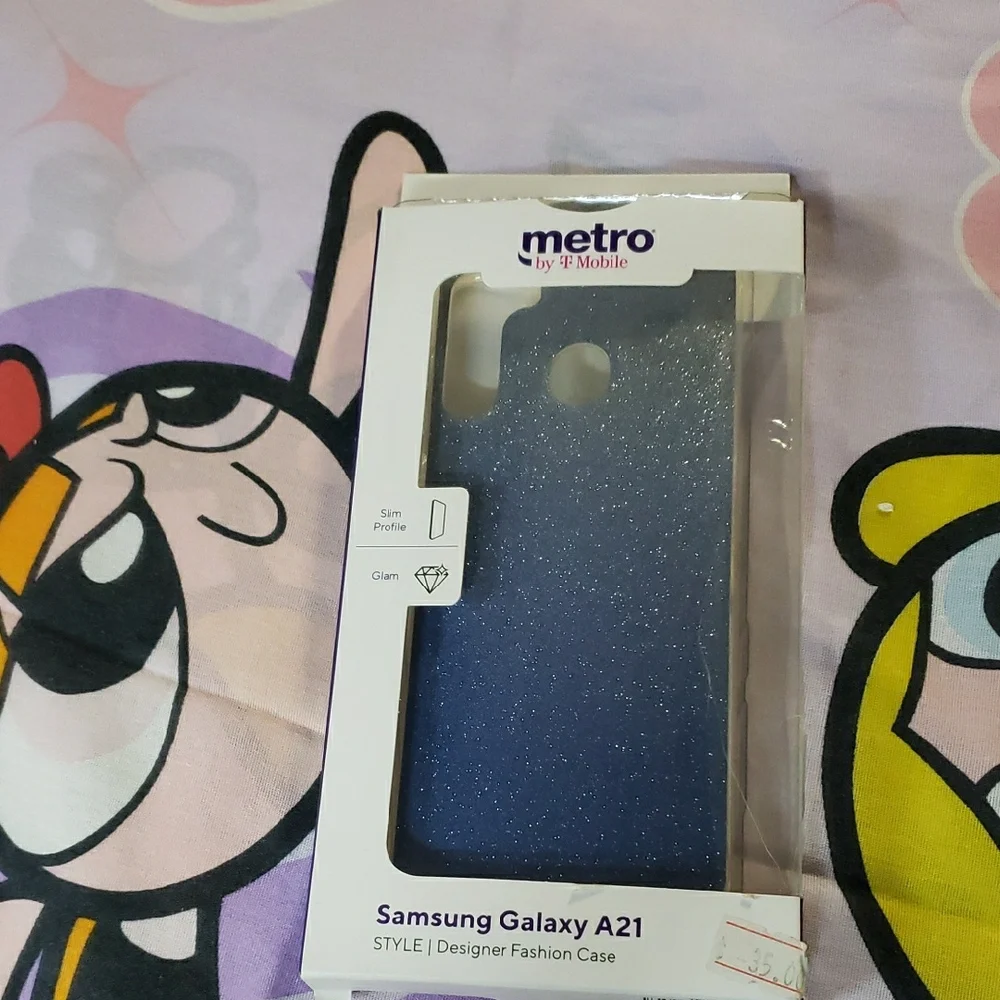Samsung Galaxy A21 Sparkling Blue Case